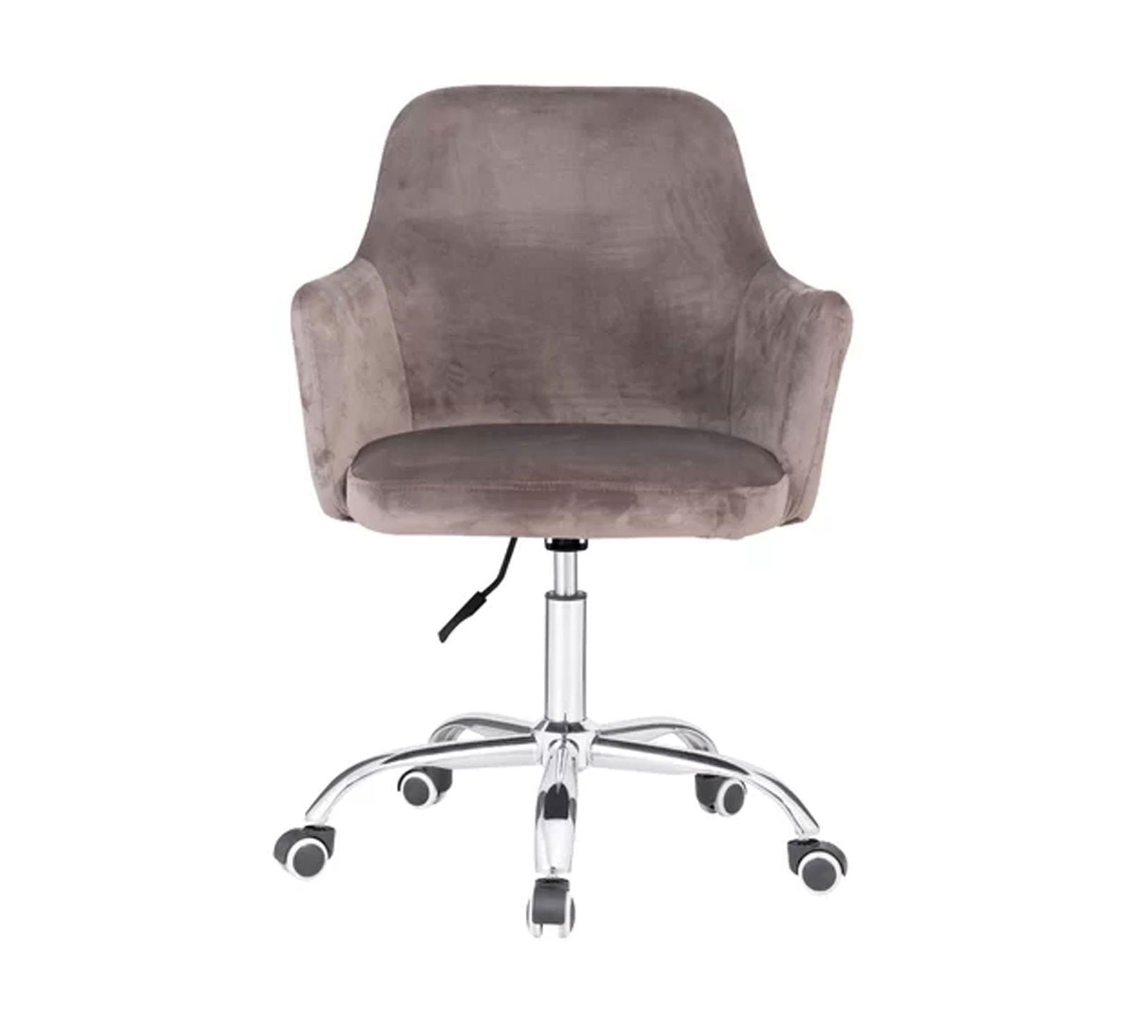 Swivel Velvet Lounge Chair with Chrome Base -