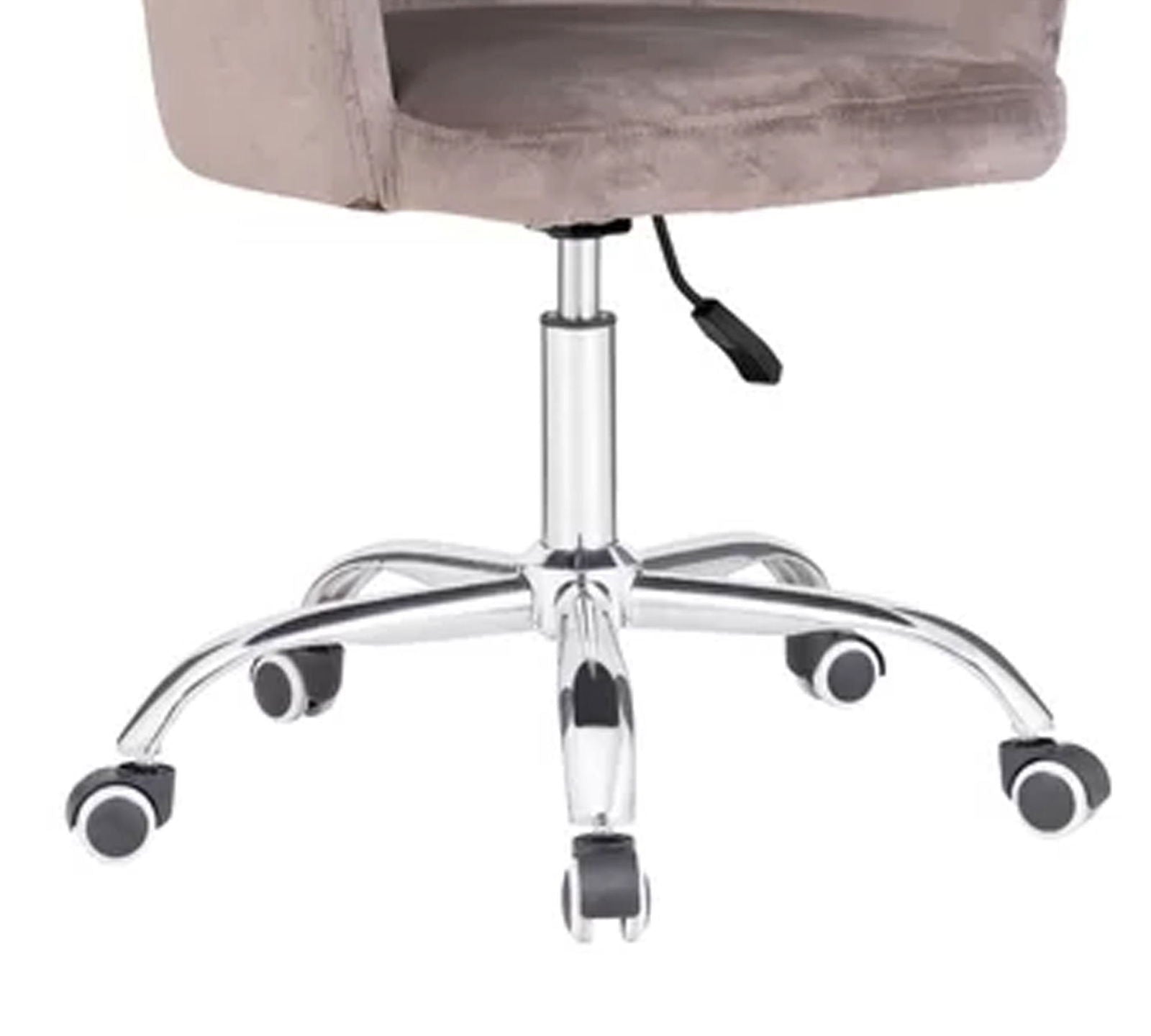 Swivel Velvet Lounge Chair with Chrome Base -