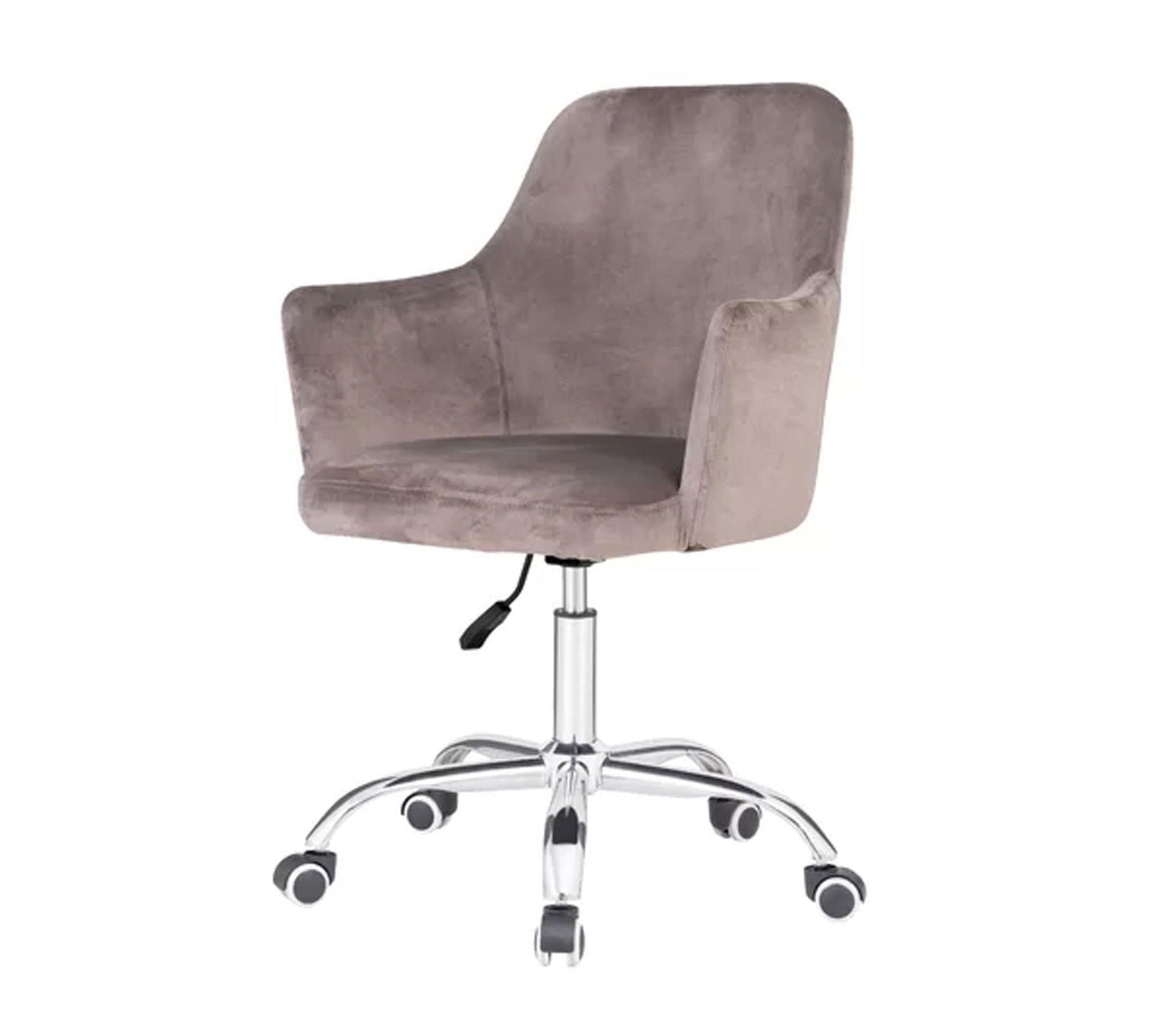 Swivel Velvet Lounge Chair with Chrome Base -