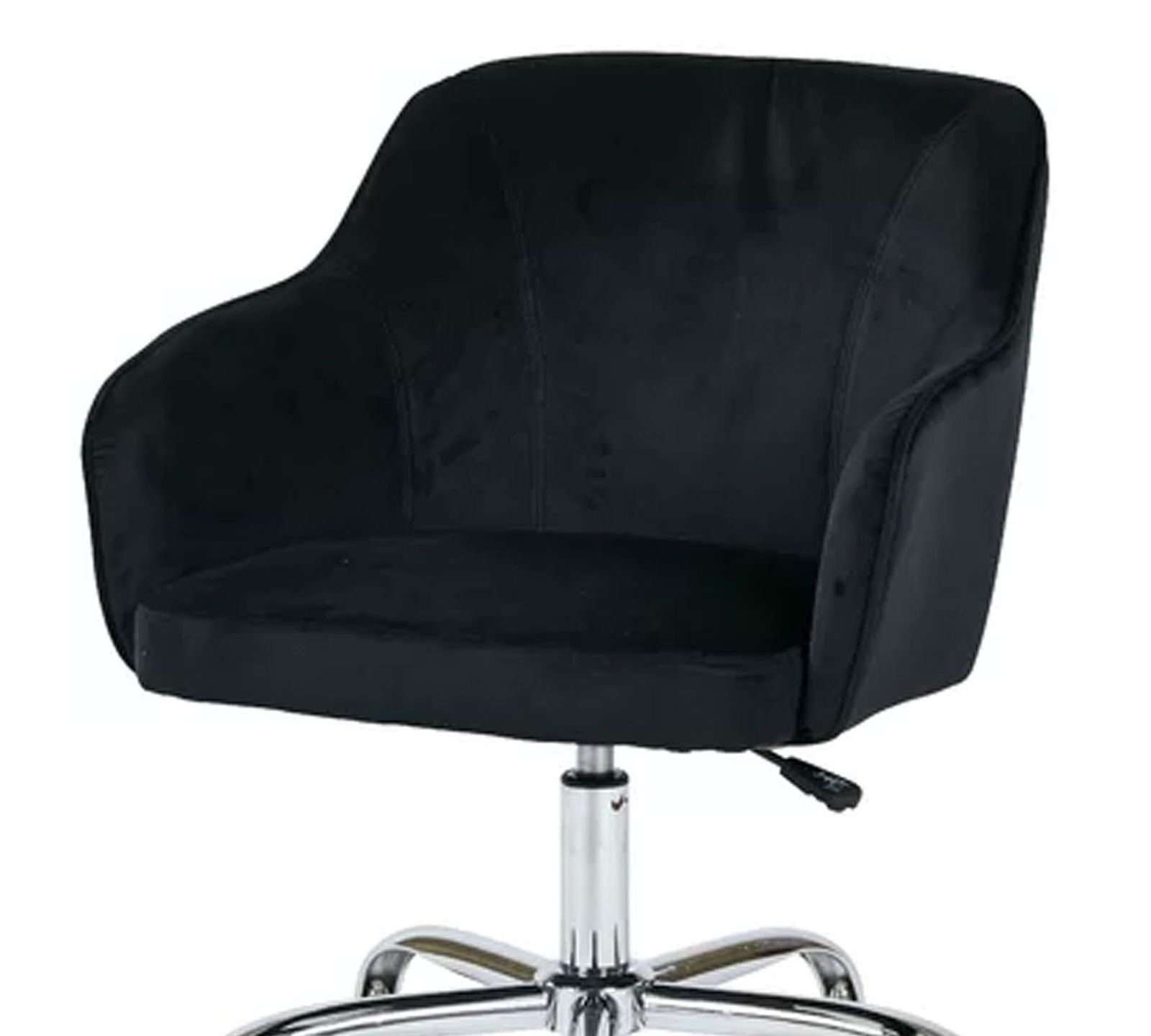 Swivel Velvet Lounge & Office  Chair with Wheels -
