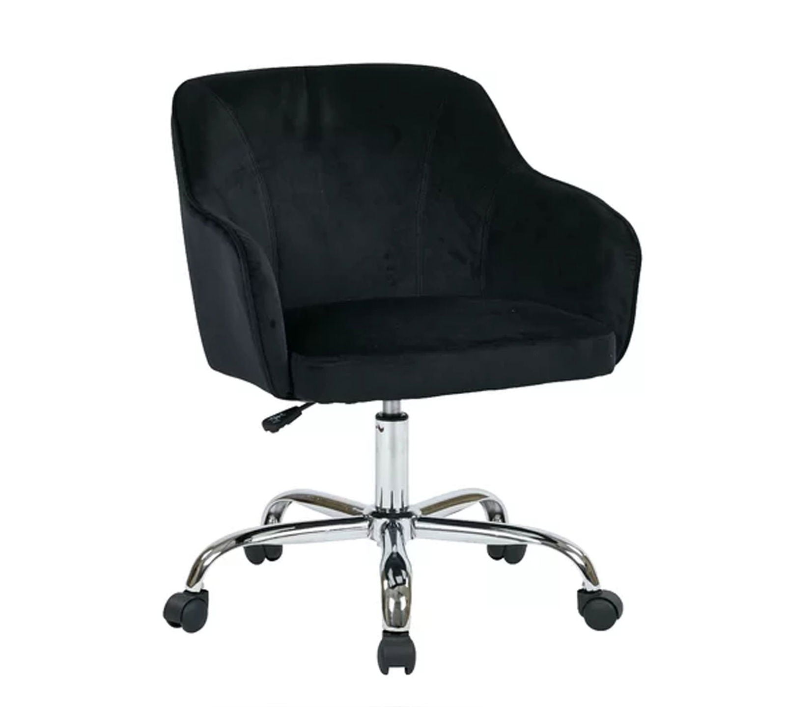 Swivel Velvet Lounge & Office  Chair with Wheels -