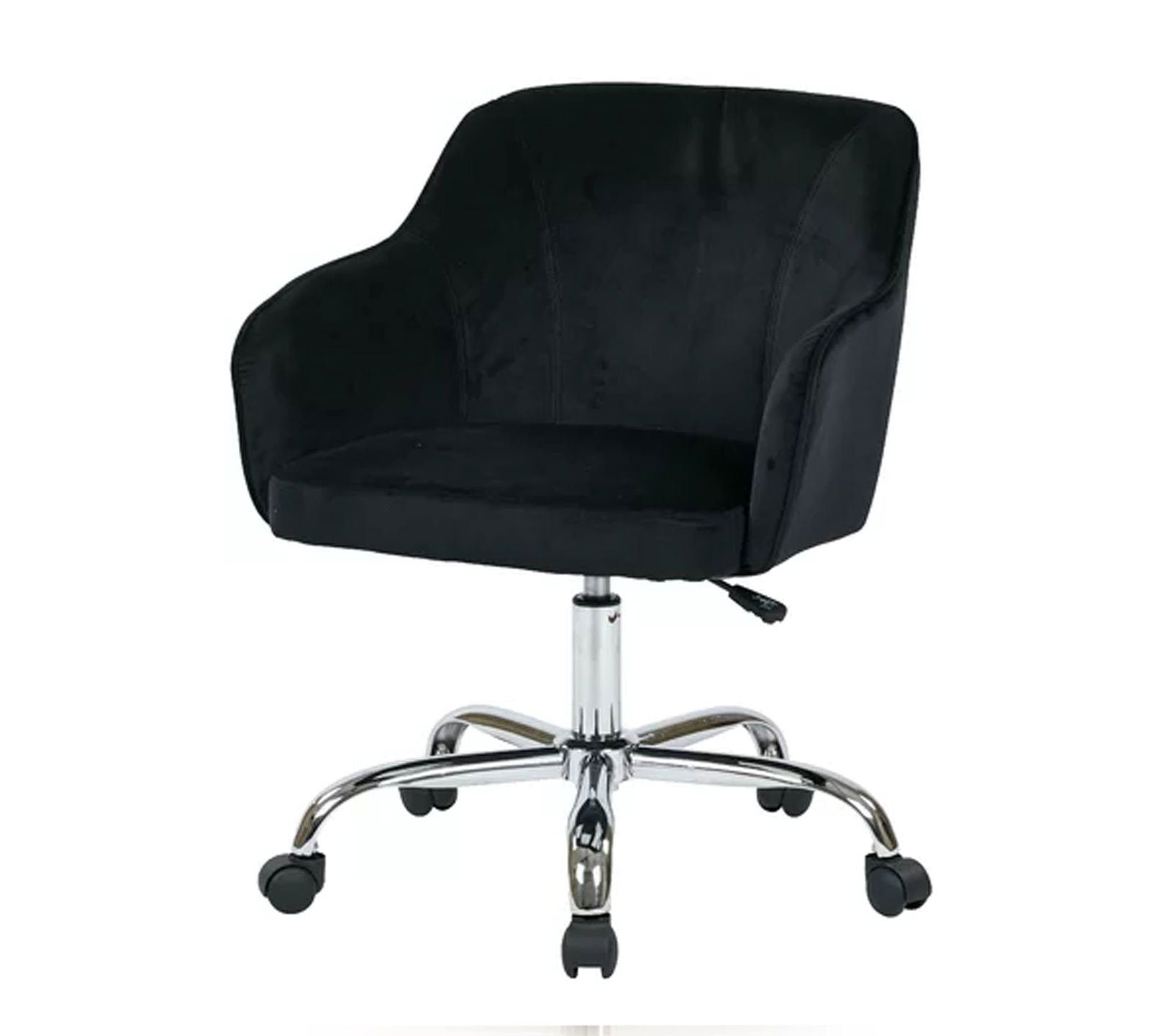 Swivel Velvet Lounge & Office  Chair with Wheels -