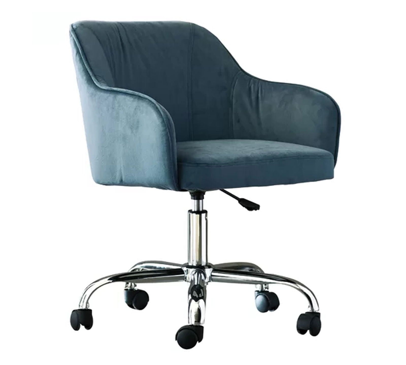 Swivel Velvet Lounge & Office  Chair with Wheels -