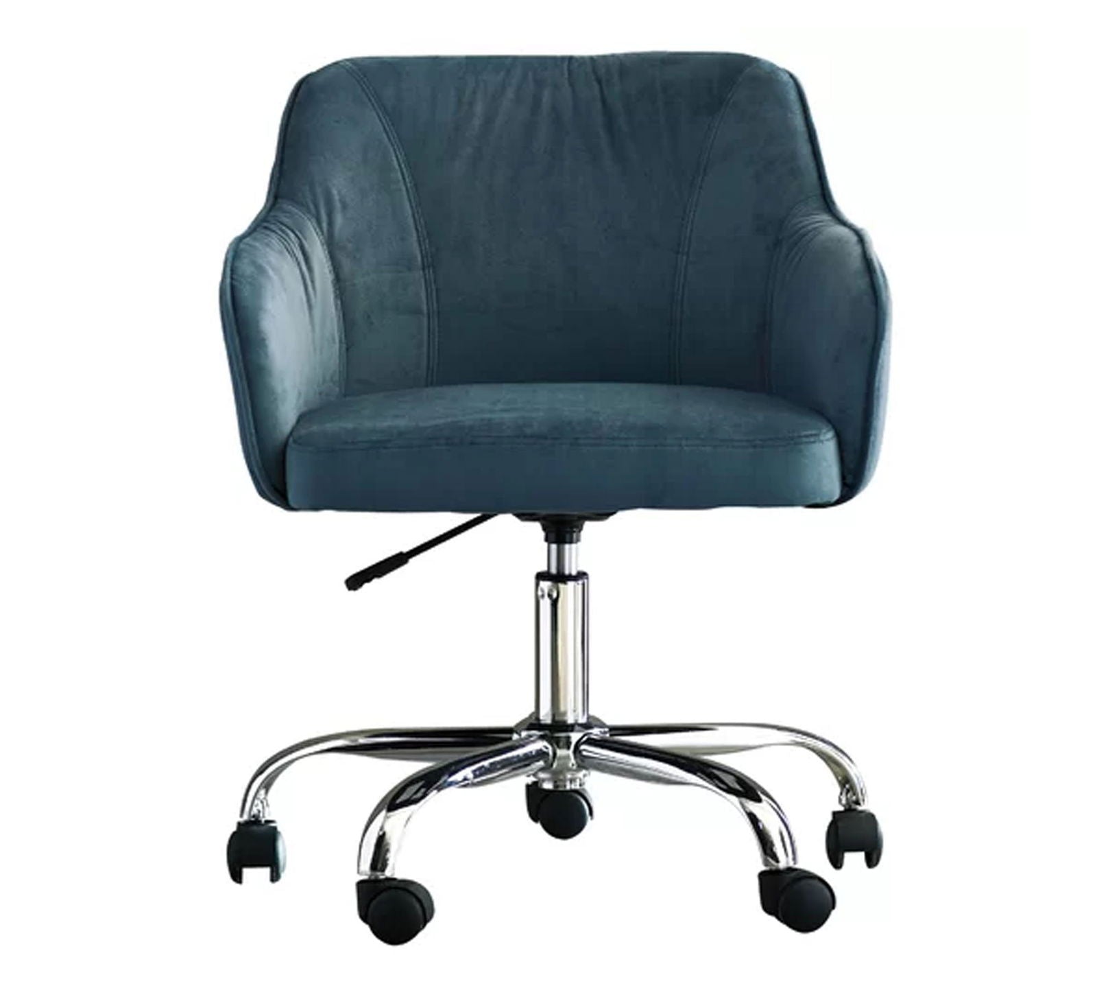 Swivel Velvet Lounge & Office  Chair with Wheels -