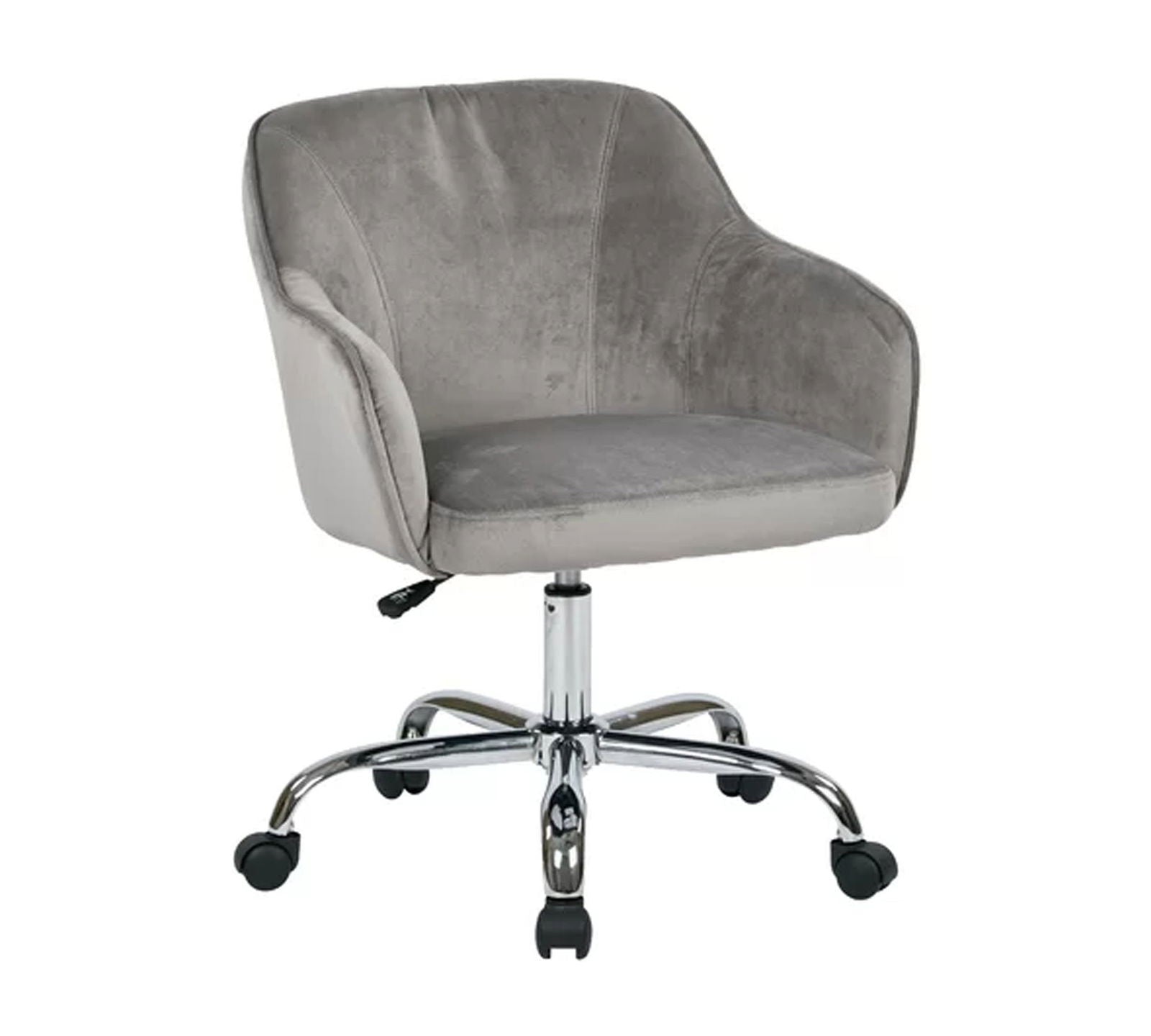 Swivel Velvet Lounge & Office  Chair with Wheels -