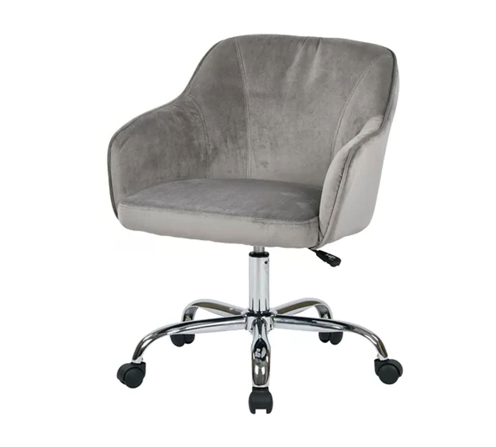 Swivel Velvet Lounge & Office  Chair with Wheels -