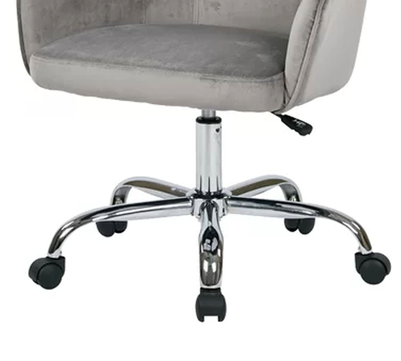 Swivel Velvet Lounge & Office  Chair with Wheels -