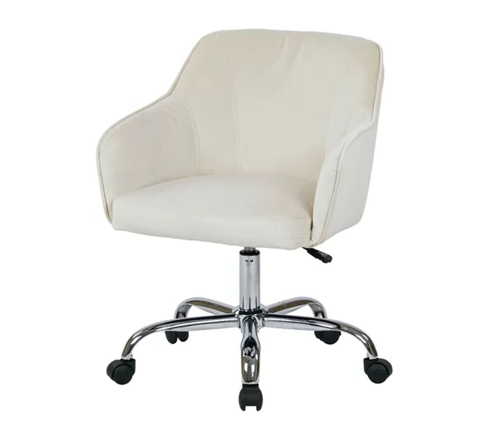 Swivel Velvet Lounge & Office  Chair with Wheels -