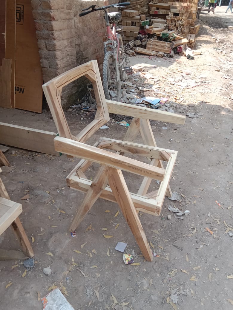 Teak Trend Solid Wood Arm Chairs -