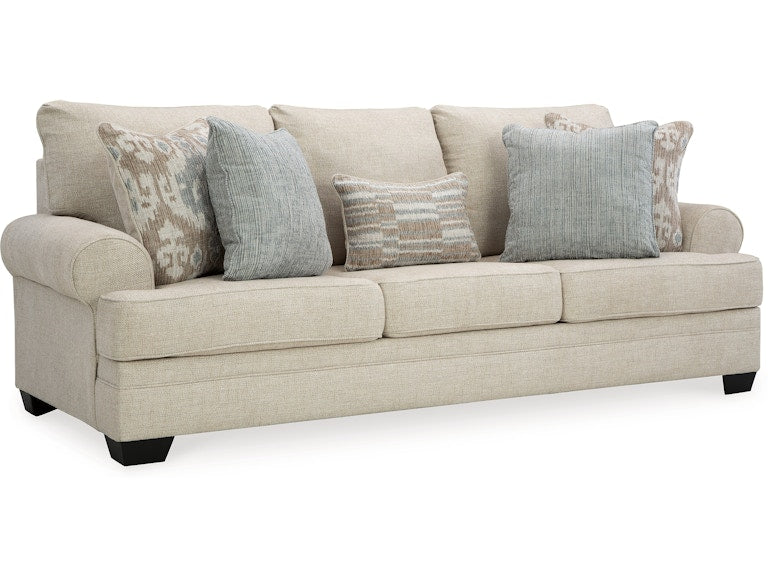 Three Seater Sofa High-performance fabric With Solid Wooden Frame and multi-density foam in the seat cushions reduces sagging due to prolonged -
