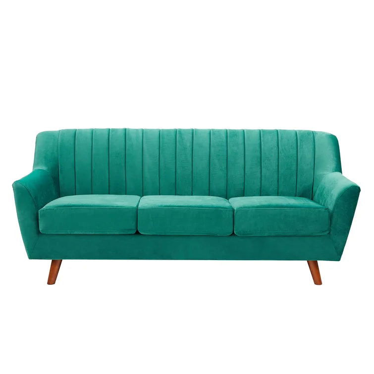 Three Seater Sofa Living Room Sofa Modern Sofa (Green) -