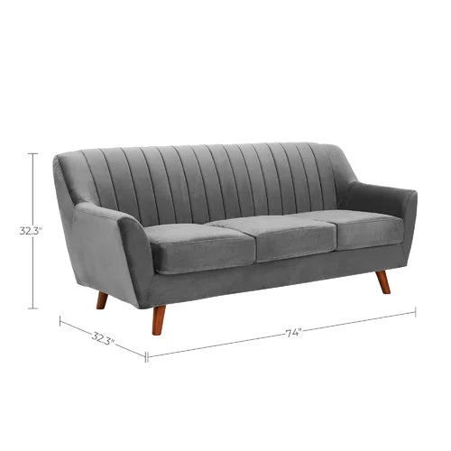 Three Seater Sofa Living Room Sofa Modern Sofa (Green) -