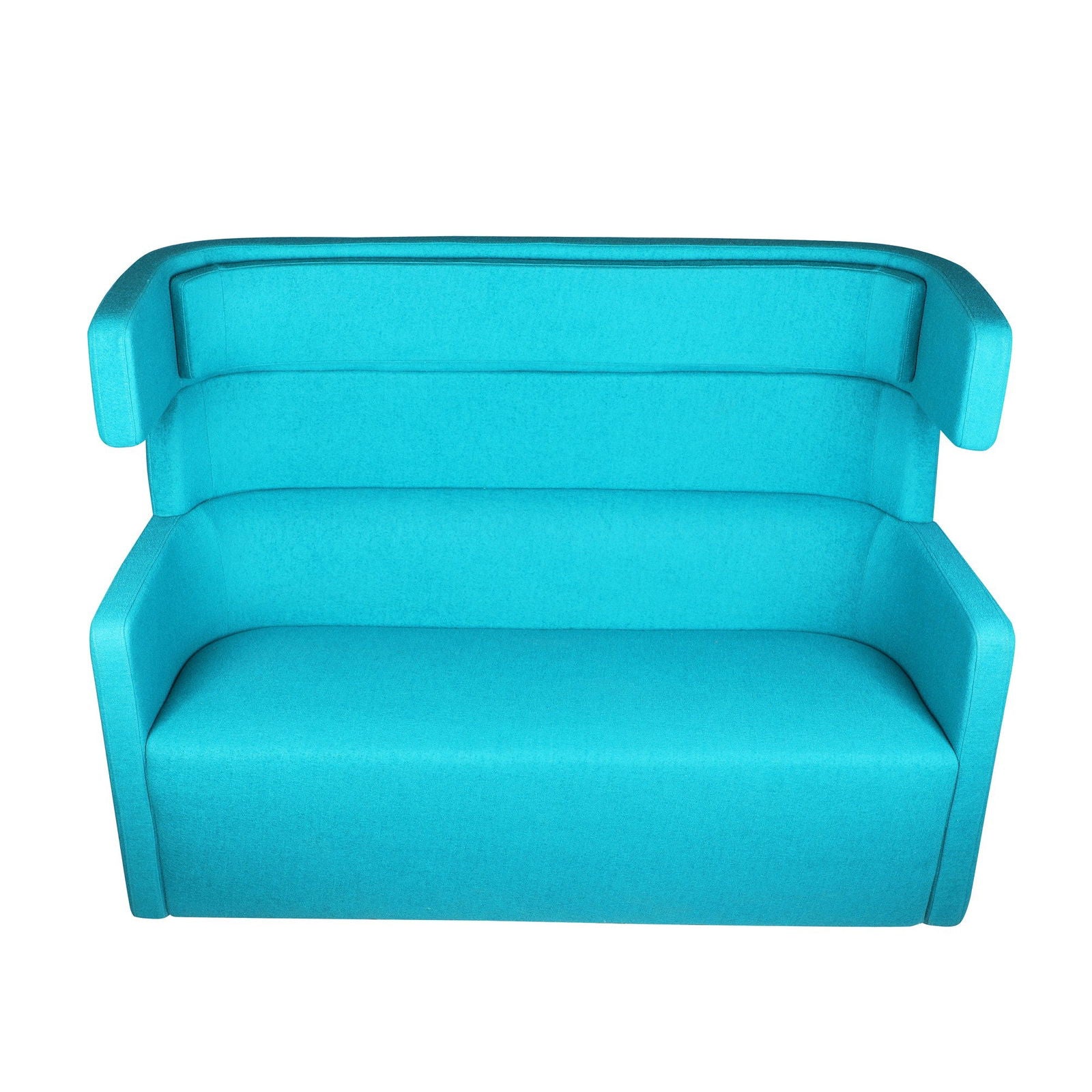 Three Seater Sofa With Wooden Frame High Rise Back -