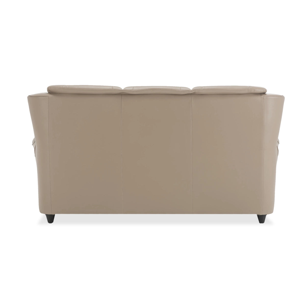Three Seater Sofa in Leatherette Upholstery with Solid Wood Frame And PVC Legs -