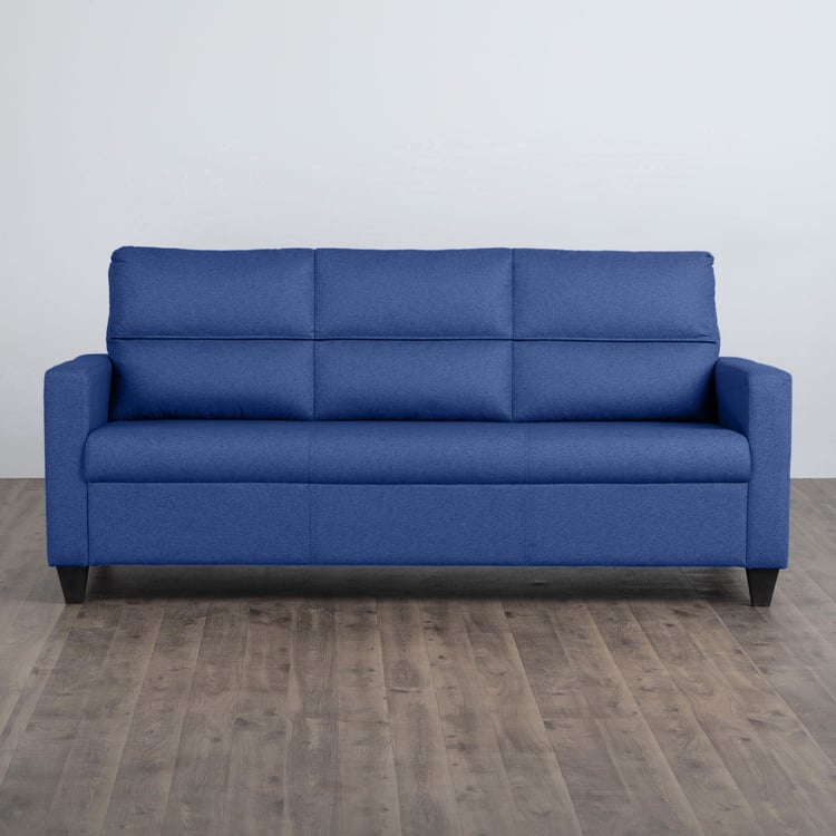 Three Seater  fabric Sofa With Solid Wooden Frame and multi-density foam in the seat cushions. -