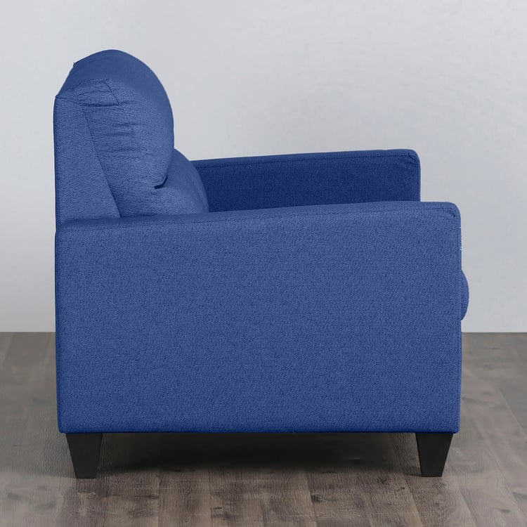 Three Seater  fabric Sofa With Solid Wooden Frame and multi-density foam in the seat cushions. -
