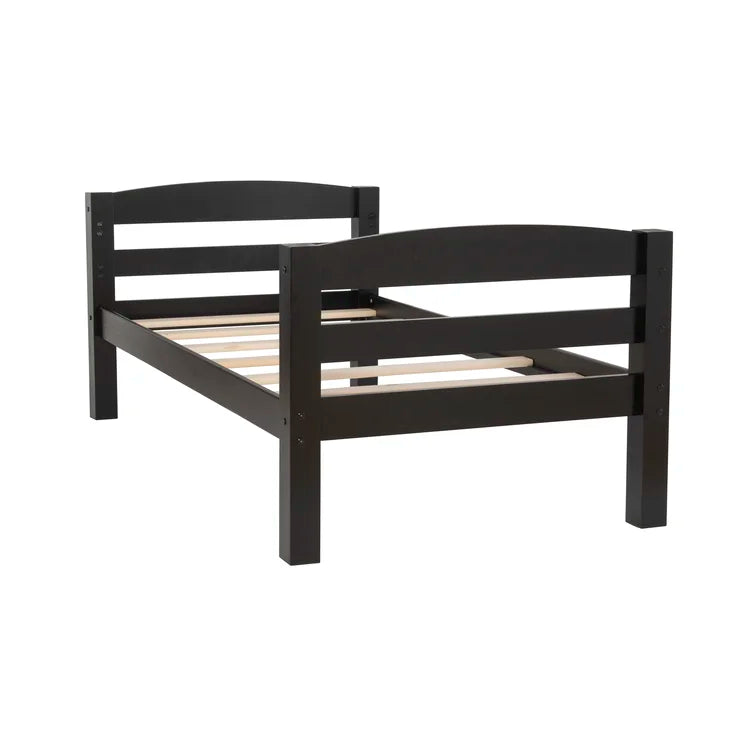 Twin Over Full Bunk Bed with Slant Ladder -