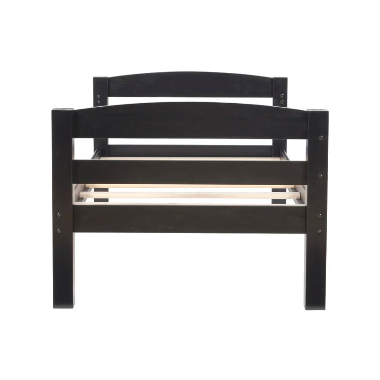Twin Over Full Bunk Bed with Slant Ladder -