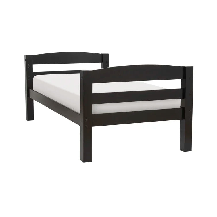Twin Over Full Bunk Bed with Slant Ladder -
