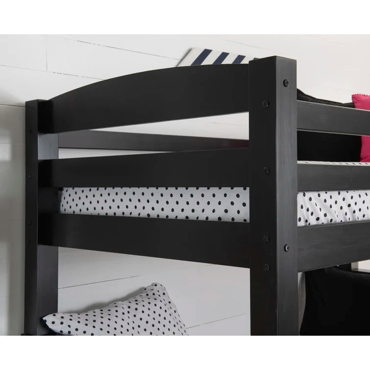 Twin Over Full Bunk Bed with Slant Ladder -