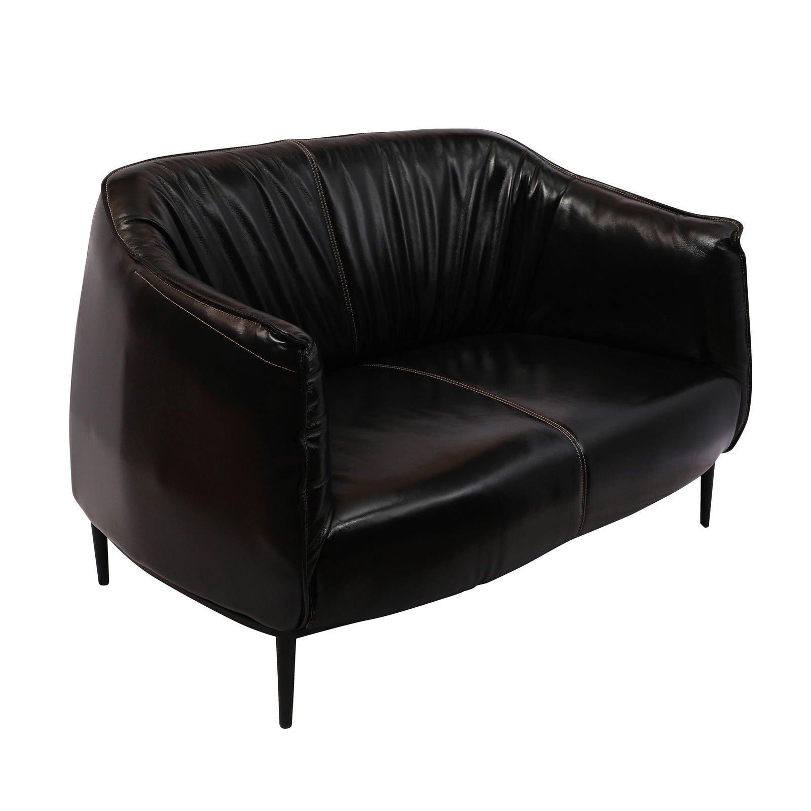 Two Seater Sofa with Metal Legs Base -