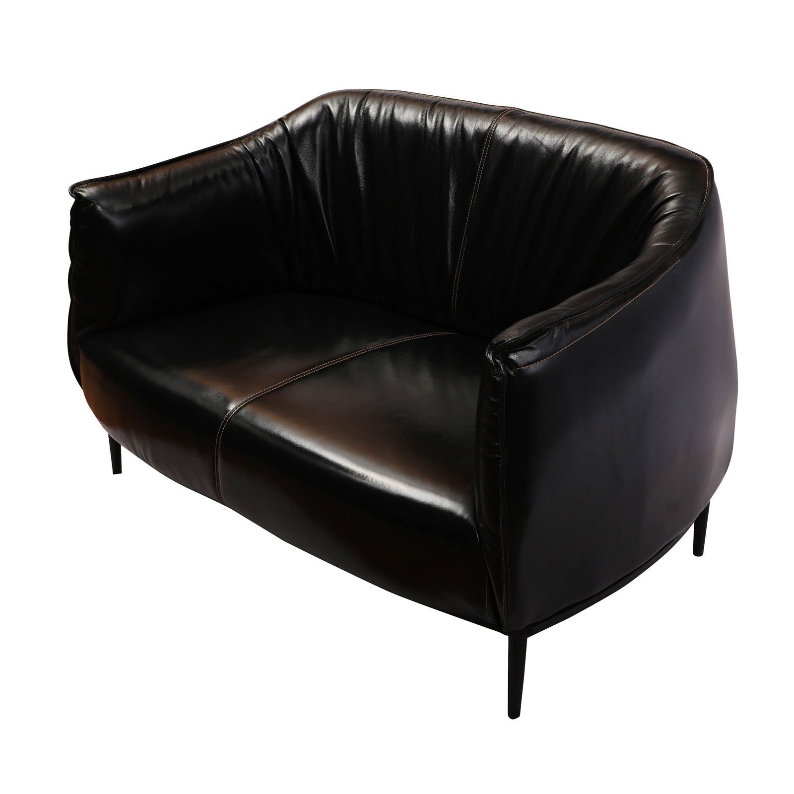 Two Seater Sofa with Metal Legs Base -