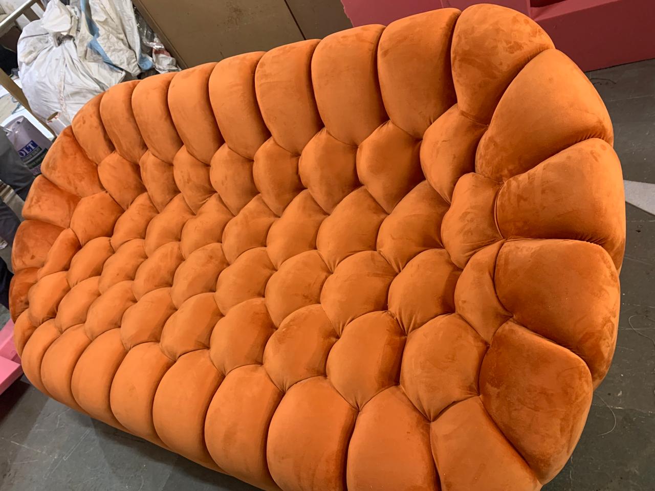 Two and Three Seater Designer Bubble Fabric Sofa -