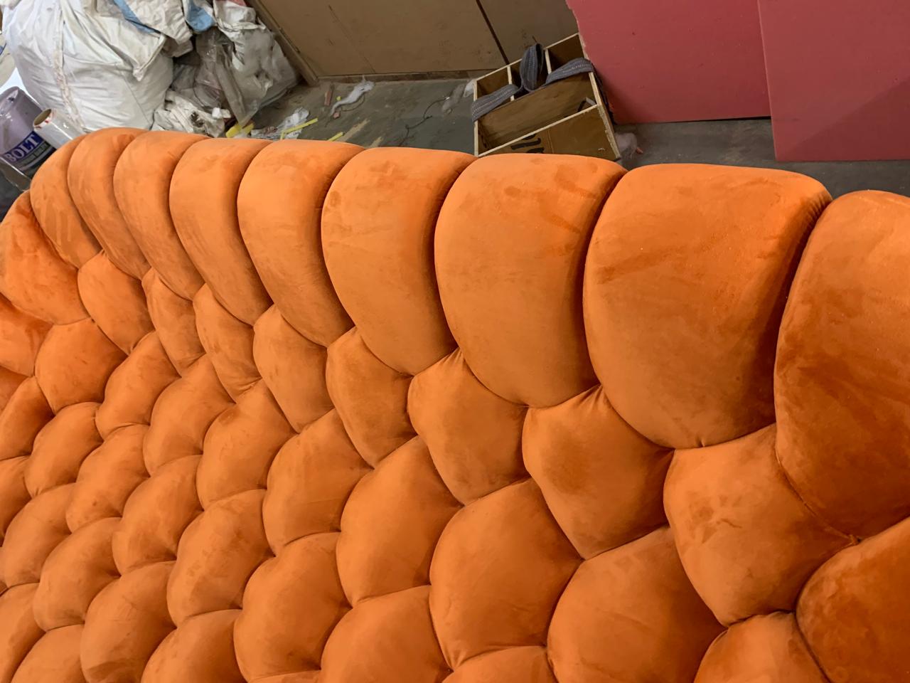 Two and Three Seater Designer Bubble Fabric Sofa -