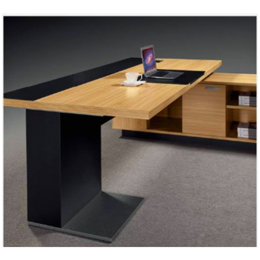 Director and Executive L Shape Office Table Made Particle Board with S