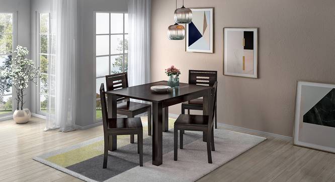 Upholstered Dining Chair with Wooden Frame Base -