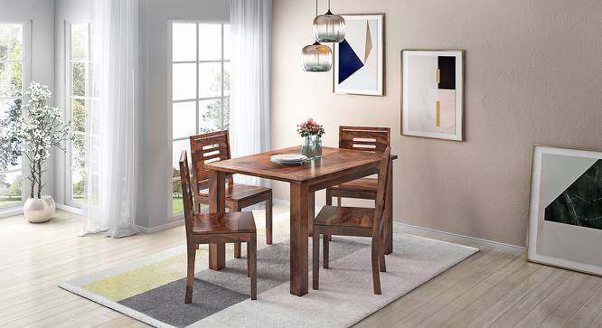Upholstered Dining Chair with Wooden Frame Base -
