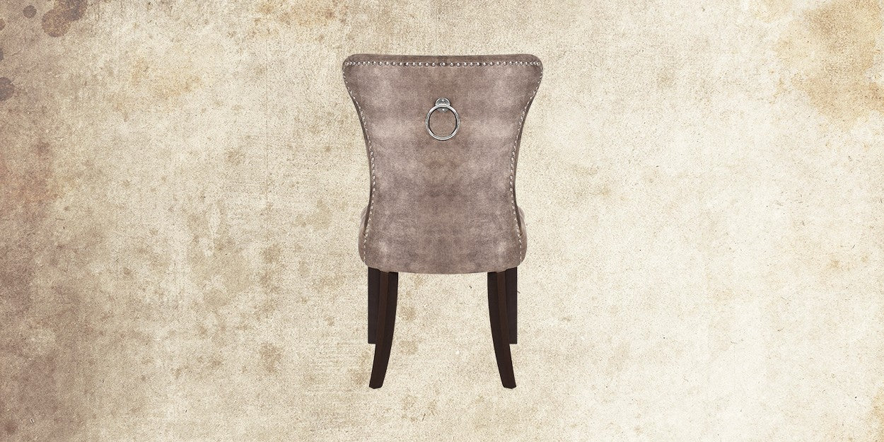 Upholstered Dining Chair with Wooden Frame Base -