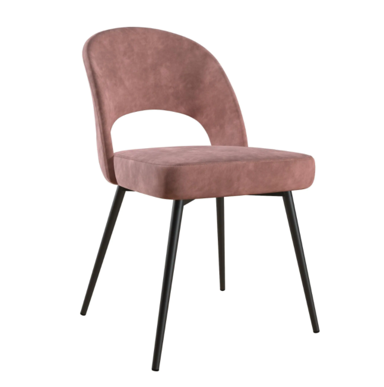 Upholstered Dining Chair with Wooden Frame Base -