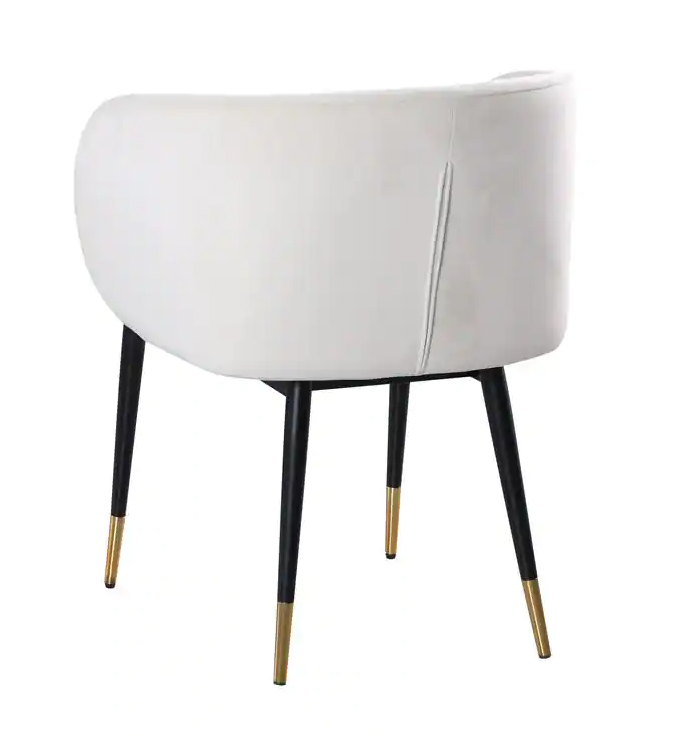 Upholstered Dining Chair with Wooden Frame Base -
