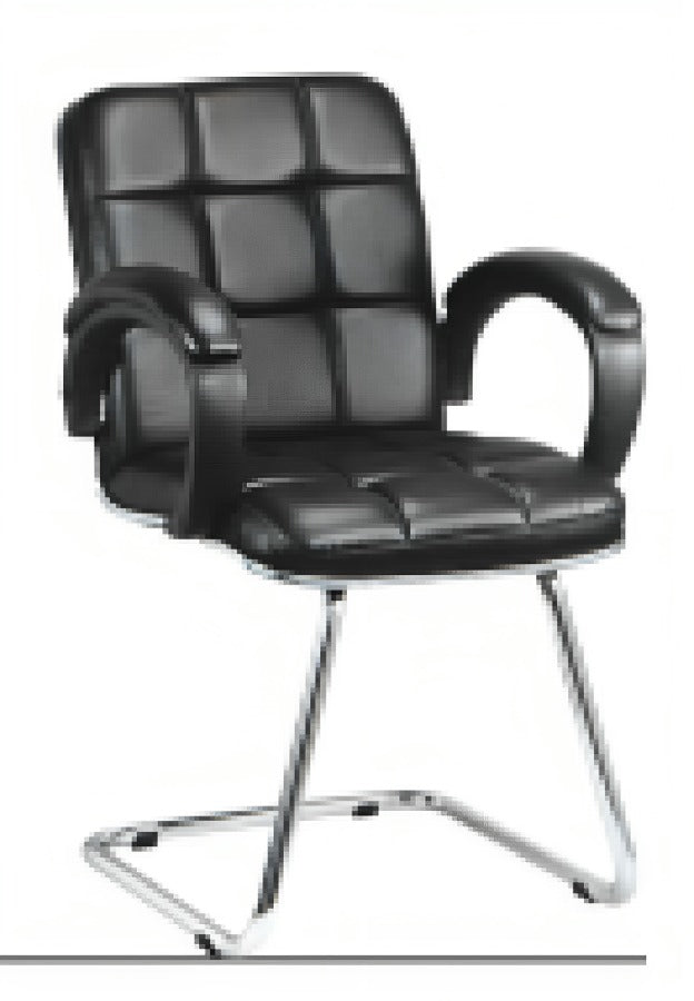 Visitor Office Chair with Chrome Base