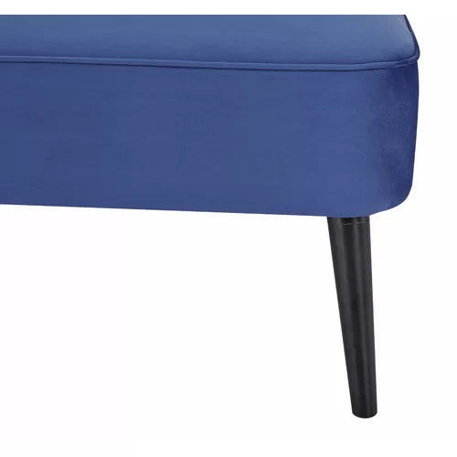 Velvet 2 Seater Sofa in Armless -