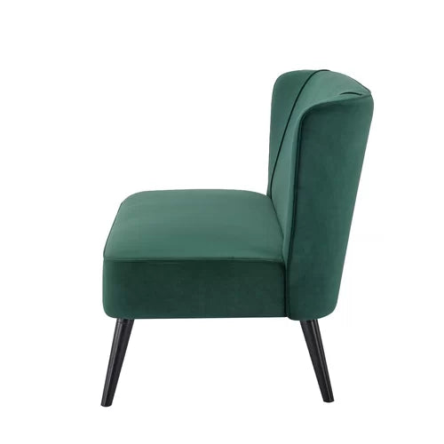 Velvet 2 Seater Sofa in Armless -