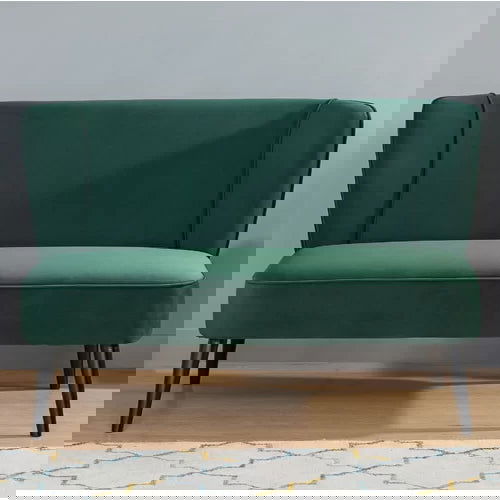 Velvet 2 Seater Sofa in Armless -