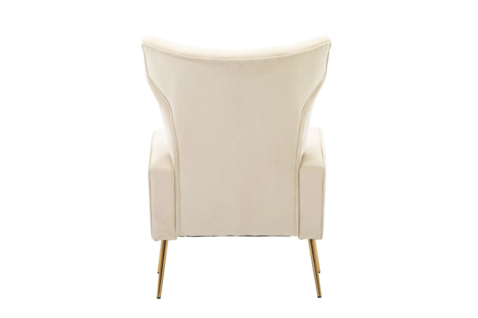 Versatile Luxury Unique Design Accent Chair with Golden Metal Legs -