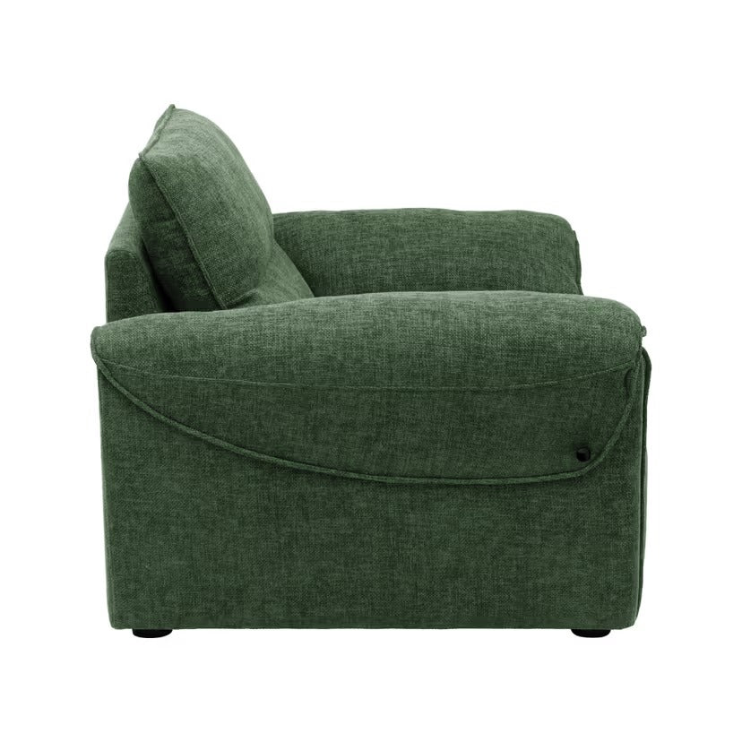 Premium Sofa Modern Fabric Armchair Soft Cushion Comfort Handcrafted Solid Wood Frame High Density Foam Durable Lounge Seating