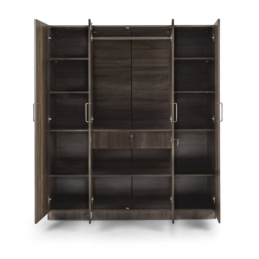 Wardrobe in 2, 3, 4 Door with Mirror -