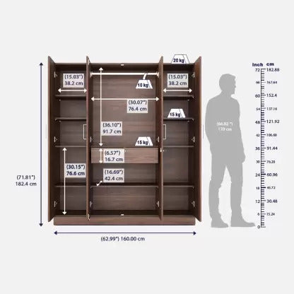 Wardrobe in 4 Door, 3 door, 2 door -