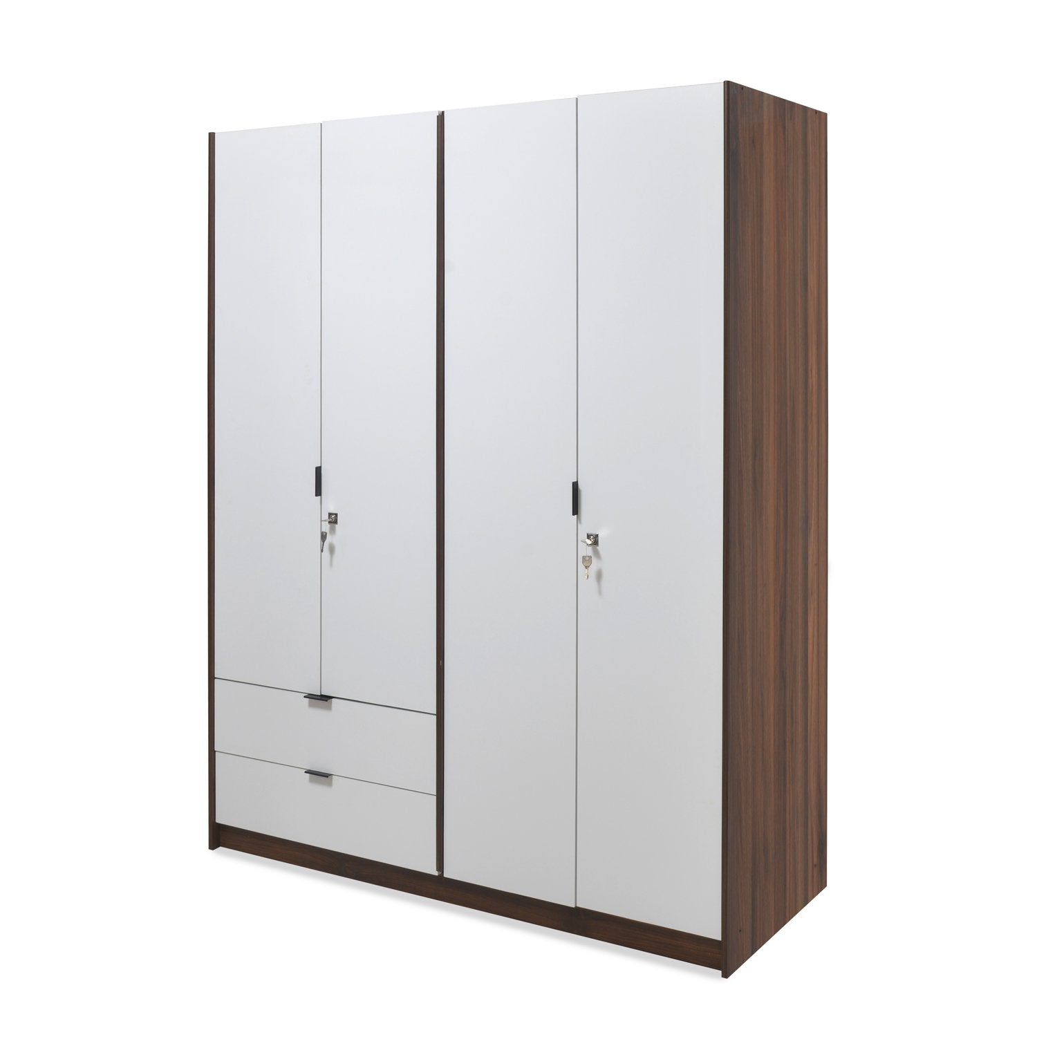 Wardrobe with Drawers in Wooden -