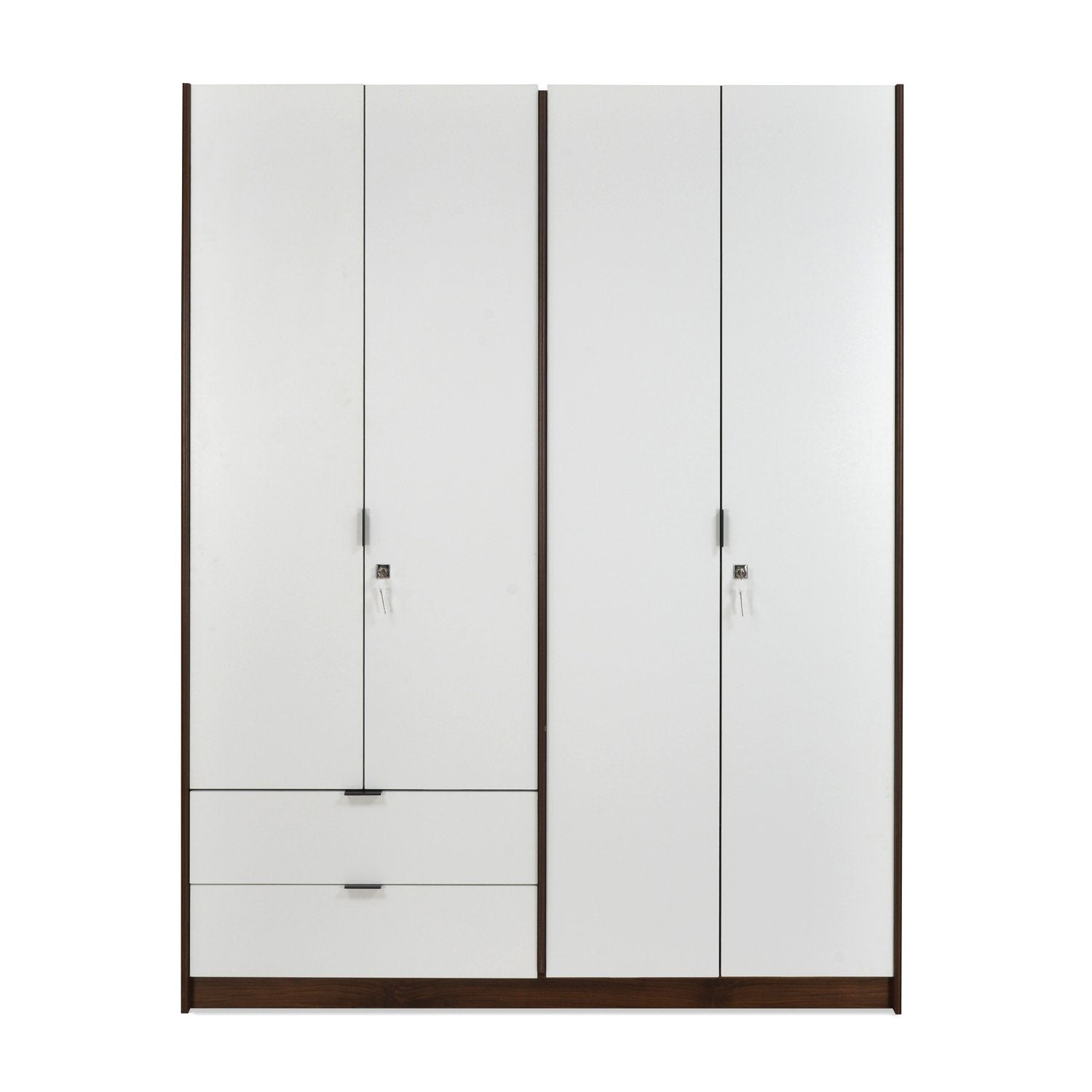 Wardrobe with Drawers in Wooden -