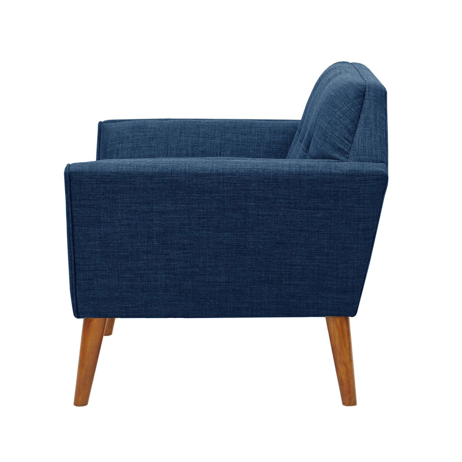 Wide Tufted Armchair for Living Room -