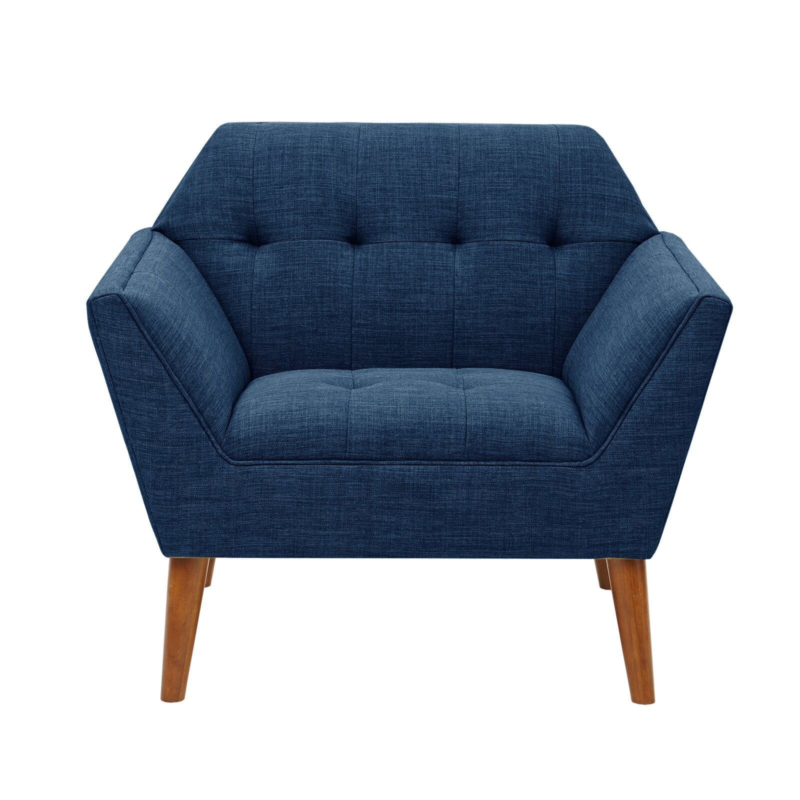 Wide Tufted Armchair for Living Room -