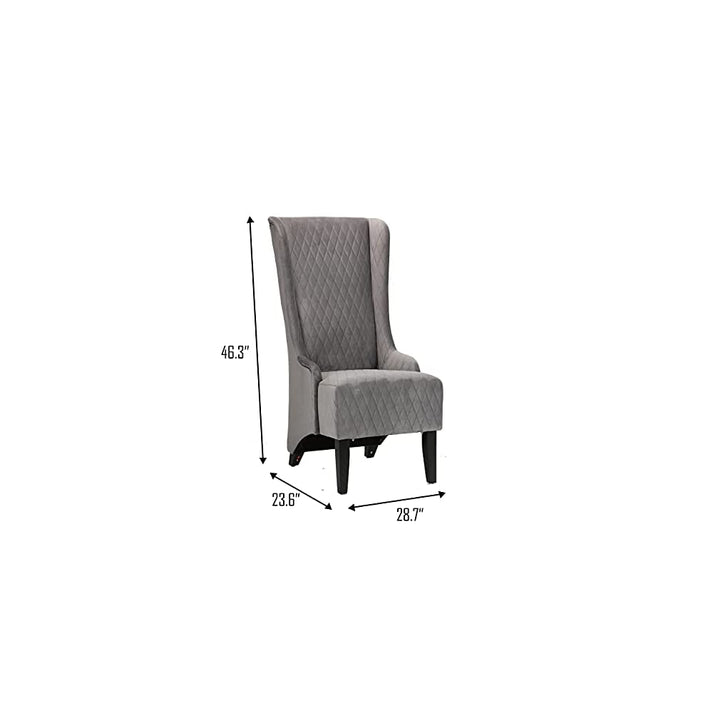 Wingback Accent Chair, Velvet Living Room Chair