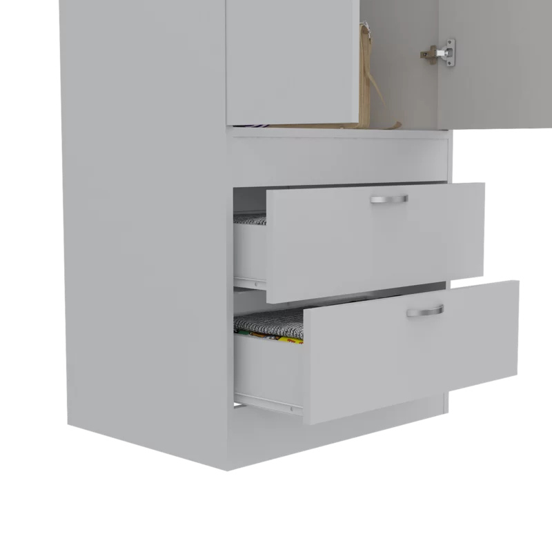 Wooden 2 Door Wardrobe -