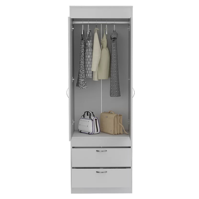 Wooden 2 Door Wardrobe -