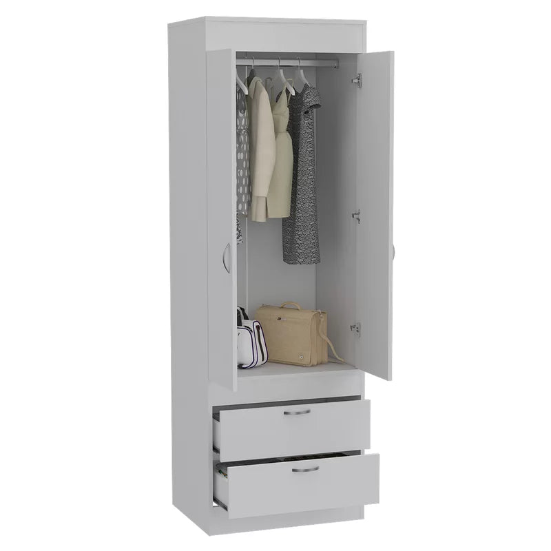 Wooden 2 Door Wardrobe -